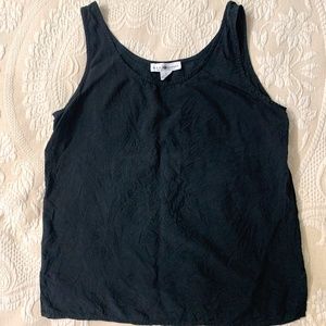 Black silk sleeveless top - Real Clothes by Saks